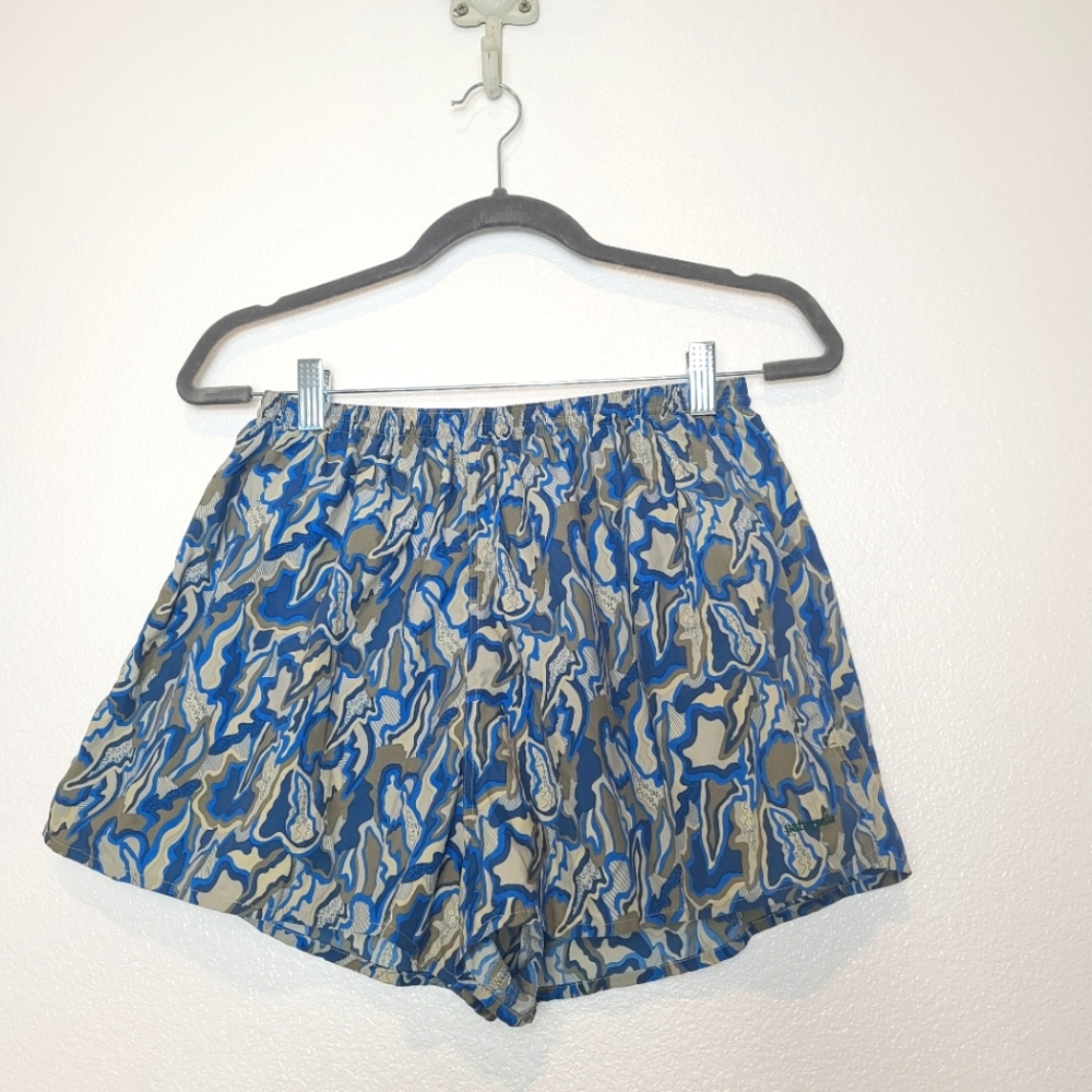 PATAGONIA Vintage Men's Ridge Runners Abstract Print Shorts NWT Size Lar…